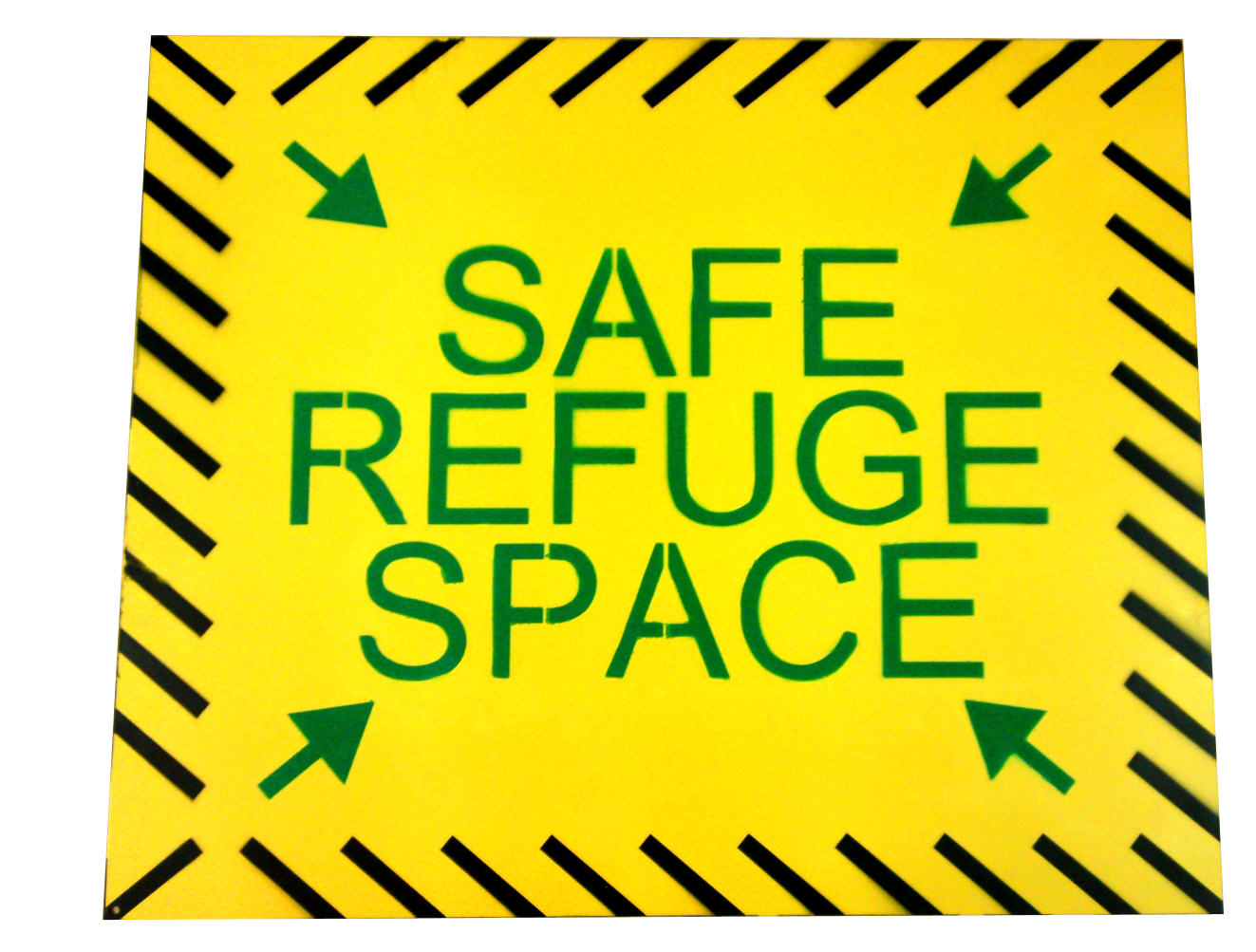 safe-refuge-sign-notice-elevator-equipment